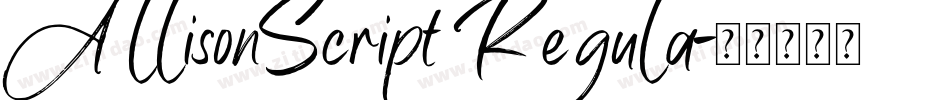 AllisonScript Regula字体转换